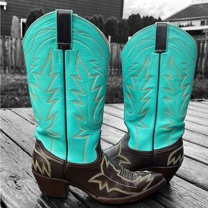 Caboots Rancho Loco Custom Handmade Luxury Cowboy Boots in Prairie Rose Style